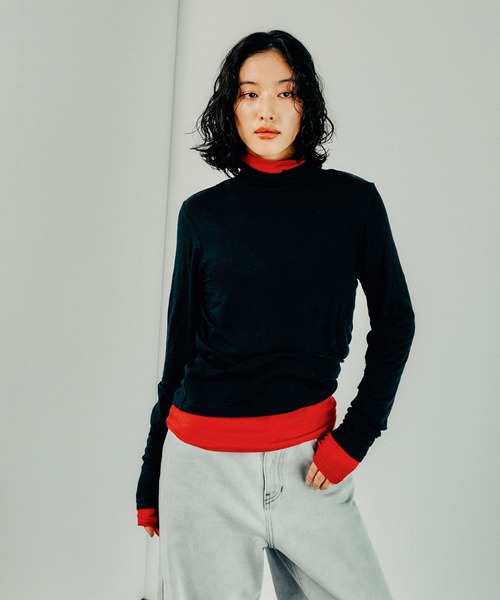 LEPSIM（レプシィム） tシャツ テンセル混タートル 145367 レディース