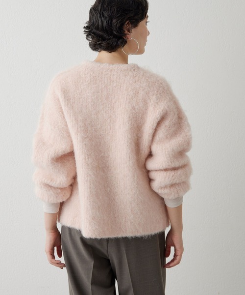 Whim Gazette ニット セーター ミックスヤーンVネックプルオーバー