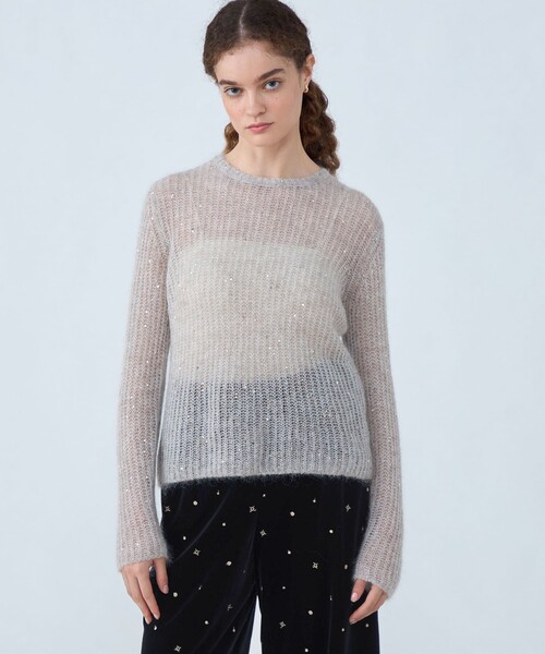 Ballsey（ボールジィ） ニット セーター ラメスパンコールモヘヤ