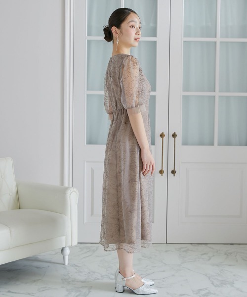 Jolie et Jolie（ジョリー エ ジョリー） ドレス 刺繍レースラウンド