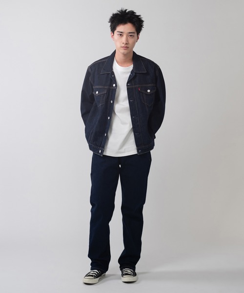 リーバイス　デニムセットアップ　ダークブルー　505 w34 リーバイス デニムセットアップ ダークブルー 505 w34 リーバイス