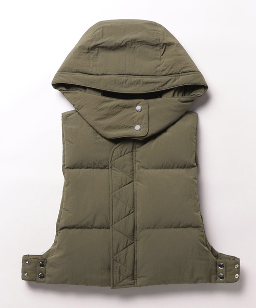 UN3D.（アンスリード） ダウンベスト FREE グリーン レディース