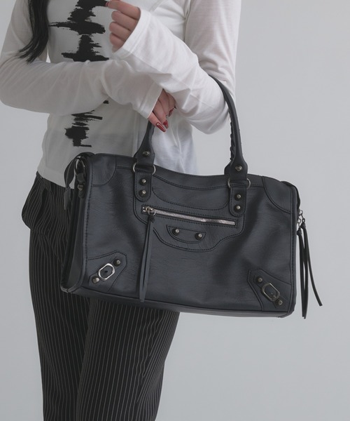 BOSS ショルダーバッグ 黒 フェイクレザー HUGO BOSS ヒューゴボス ショルダーバッグ Ray_S_Envelope レイ