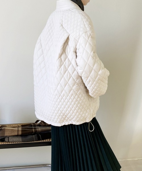 「aimoha」 ノーカラージャケット MEDIUM ホワイト レディース_画像8