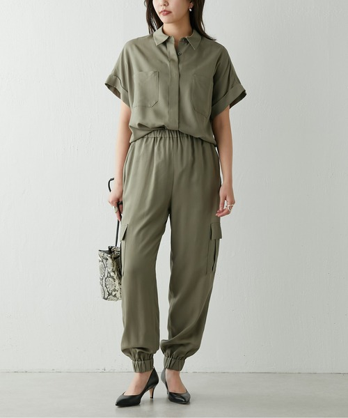 「GALLARDAGALANTE」 半袖シャツ FREE ネイビー レディース GALLARDAGALANTE 「GALLARDAGALANTE」 半袖シャツ FREE ネイビー
