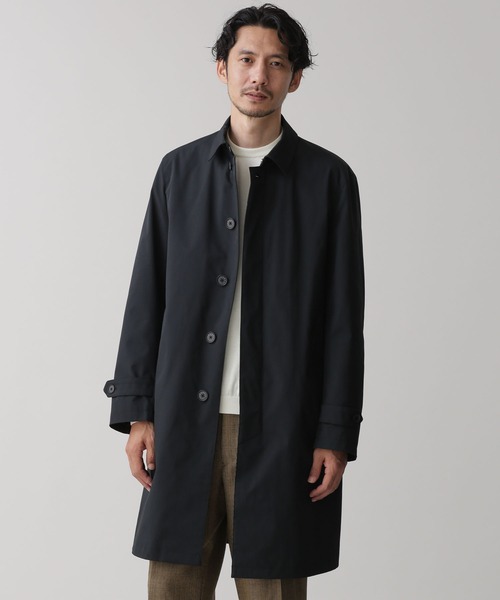 NANO universe（ナノ・ユニバース） ステンカラーコート S ブラック