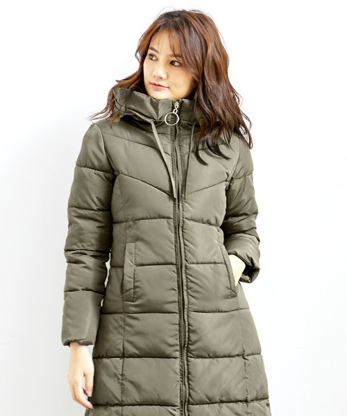 「Amulet」 コート L カーキ レディース_画像2