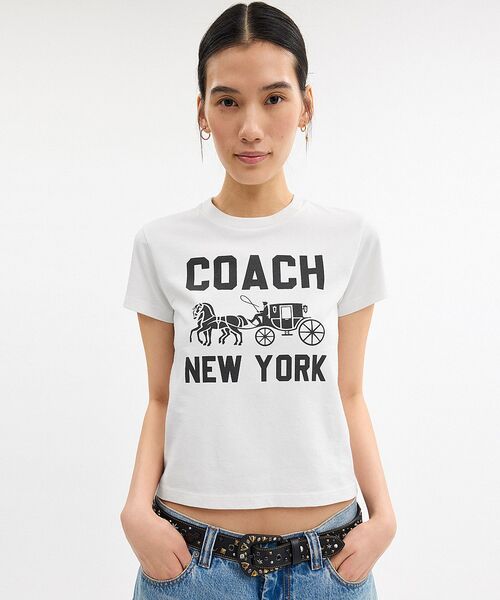 COACH（コーチ） tシャツ 半袖 ホース アンド キャリッジ Tシャツ