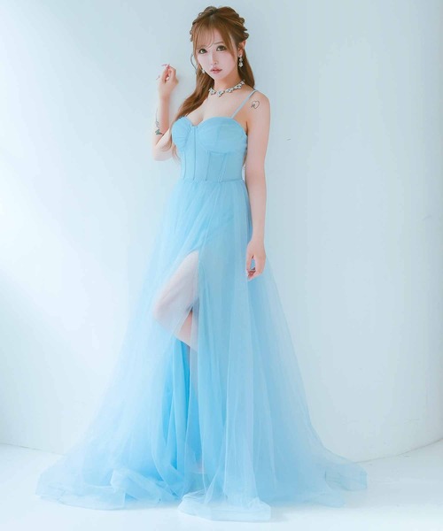 Tika（ティカ） ドレス 「CLOSED」 キャバドレス ロング フレア