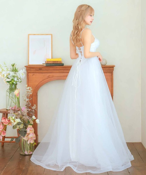 Tika(ティカ) ドレス キャバドレス ロング フレア ノースリーブ Tika(ティカ) ドレス キャバドレス ロング フレア ノースリーブ