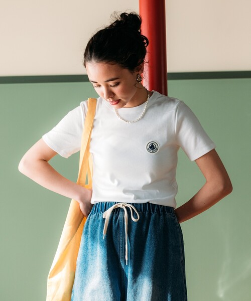 tシャツ PETIT BATEAU × FREAK'S STORE/プチバトー 別注 WAPPEN T-shirt/別注 ワッペンTシャツ レディース | FREAK'S STORE | 04