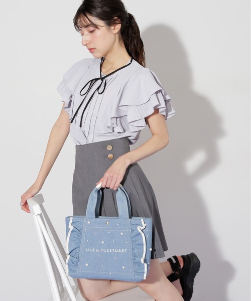 JILL by JILL STUART｜3Dパールフリルトートバッグ | Rakuten