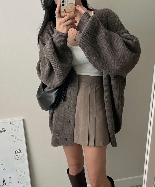 「Doula Doula」 ニットカーディガン FREE ベージュ レディース_画像2