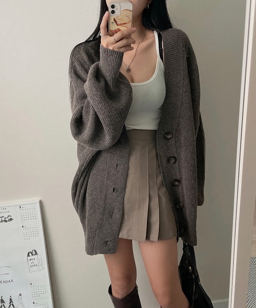 「Doula Doula」 ニットカーディガン FREE ベージュ レディース_画像5