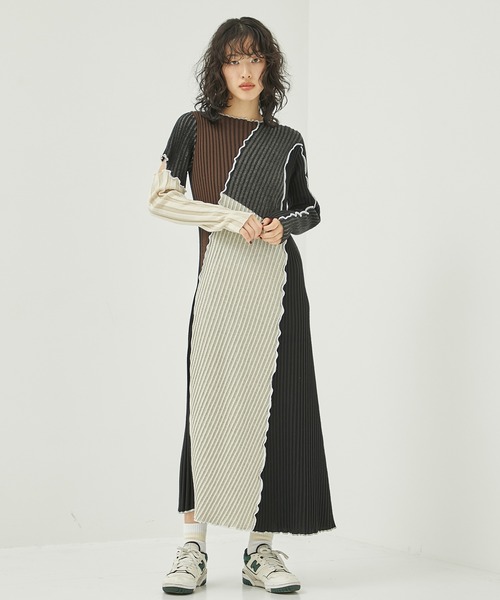 （美品）PUBLIC TOKYO パブリックトーキョー ニットワンピース PUBLIC TOKYO（パブリックトウキョウ） ニットワンピース FREE