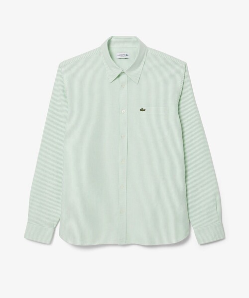 LACOSTE ラコステ　日本製　ストライプ　レギュラーカラーシャツ ストライプオープンカラーシャツ | LACOSTE/ラコステ | 三越