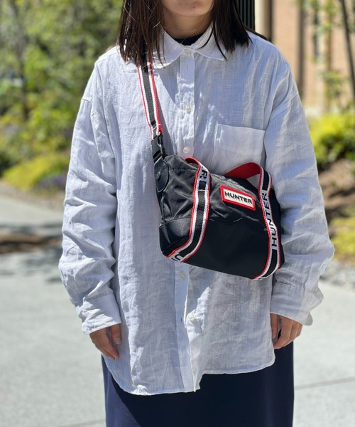 Hunter【カジュアルな装いに☆NYLON MINI TOPCLIP TOTE 】 HUNTER NYLON TOPCLIP TOTE MINI ナイロンミニトップクリップ