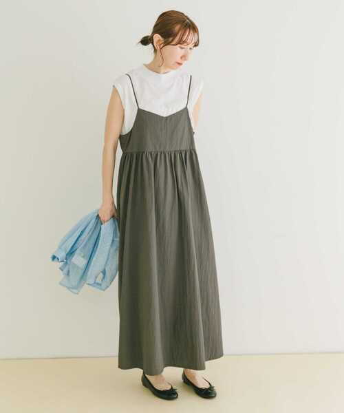 ITEMS URBANRESEARCH ワンピース フレンチTシャツ×キャミ