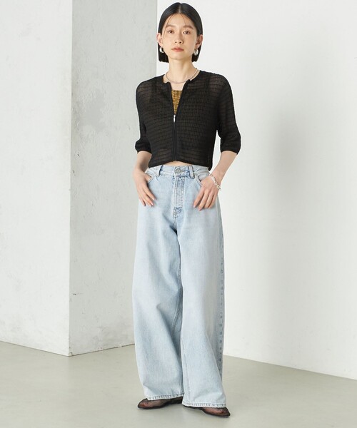 ships♡ジャガードカーディガン SHIPS｜【WEB限定】SHIPS any:<手洗い可能>ジャカード バンピー