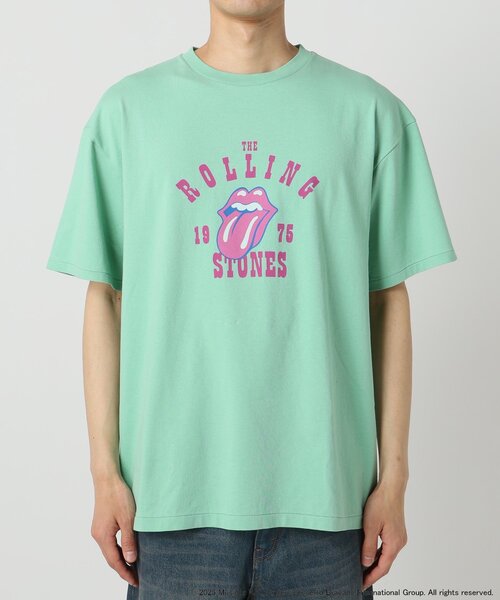 ローリング•ストーンズスティールホイールズTシャツピンクタイプ