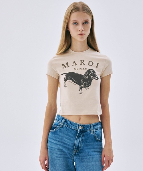 tシャツ CROPPED TSHIRT DDANJI レディース