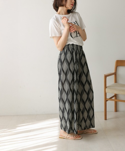 新品　FRAMeWORK◆LIBERTY リーフ柄のイージーパンツ nsjbc163-smp.jpg