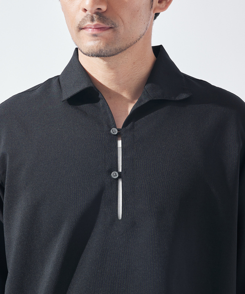 ABAHOUSE GRAY 七分袖 シャツ 新色追加！「リネンタッチ」カプリ7分袖