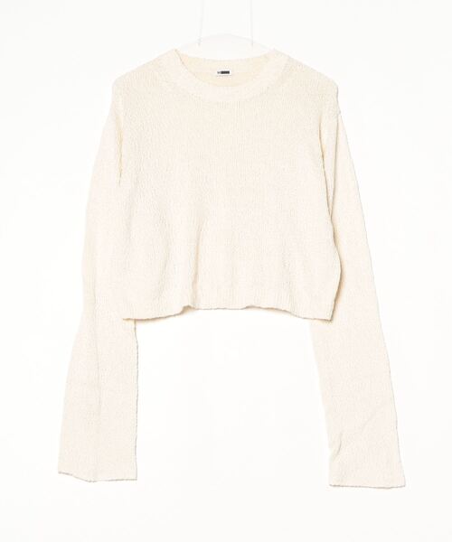 「H　BEAUTY&YOUTH UNITED ARROWS」 長袖ニット FREE オフホワイト レディース