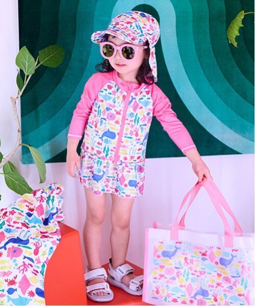水着・ラッシュガード raraNala  Lotus swim rompers OUTLET】Roxy SAKURA X ROXY RASHGUARD ラッシュガード