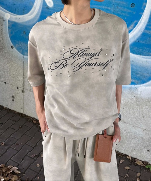 tシャツ ダート加工スタッズTシャツ レディース メンズ : ZOZOTOWN