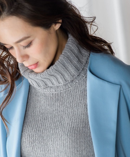 Viaggio Blu（ビアッジョブルー） ノーカラーコート 1 ネイビー