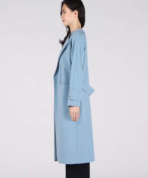 Viaggio Blu（ビアッジョブルー） ノーカラーコート 1 ネイビー