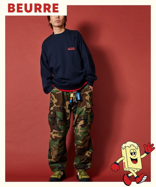 「FREAK'S STORE」 スウェットカットソー MEDIUM ブラック メンズ