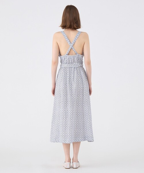 24年 ソレイアード トゥモローランド リネンプリント ノースリーブワンピース 24年 ソレイアード トゥモローランド リネンプリント ノースリーブ