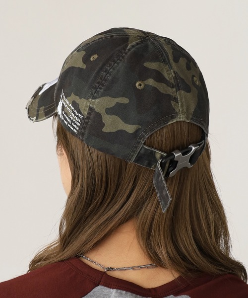 PANQ キャップ 帽子 PANQ/パンク 2024FW PIN-ATTACHED DESTORYED CAMO