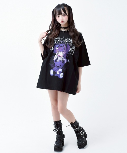 TRAVAS TOKYO/トラバス トーキョー』てぃらコラボイラストTシャツ TRAVAS TOKYO/トラバス トーキョー』てぃらコラボイラスト