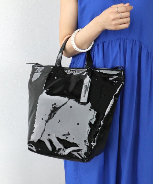 Three Four Time（スリーフォータイム） トートバッグ エナメルドット