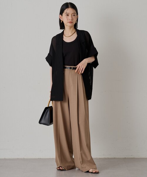 新品　Loungedress ハーフスリーブジャケット メッシュハーフスリーブジャケット | LOUNGEDRESS(ラウンジ