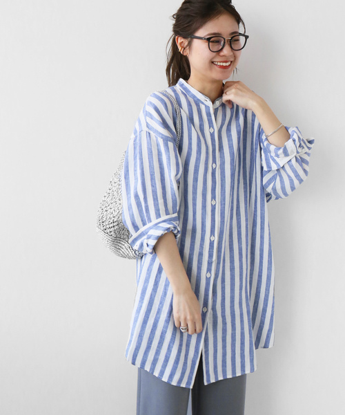 「JOURNAL STANDARD relume」 長袖ブラウス FREE ブルー レディース