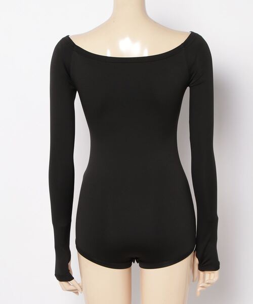 tシャツ Off shoulder bodysuits/オフショルダーロングスリーブボディ