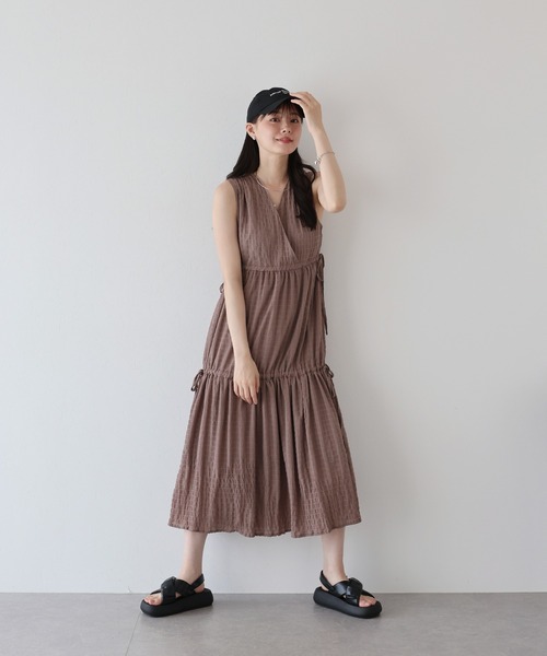 BLUEEAST（ブルーイースト） ワンピース 夏 サイドリボンカシュクール
