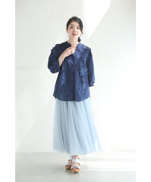 c ① ♡おまとめ♡ ９点 セール】タックデザインスキッパーフレア袖ブラウス（半袖