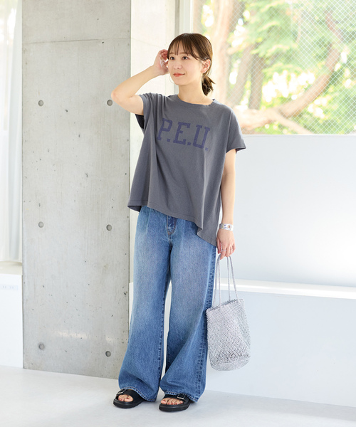 「RIDING HIGH」 半袖Tシャツ FREE ホワイト レディース_画像4