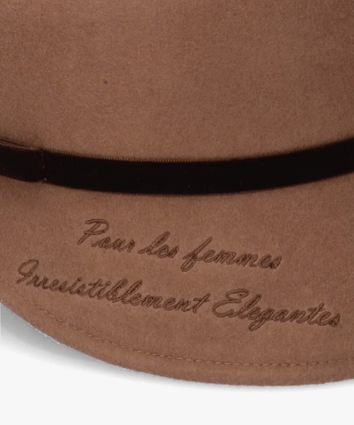 Chapeau d' O（シャポードオー） 帽子 ハット Back Ribbon Felt Cloche