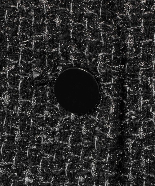 ANAYI ファンシーラメツイード バイアスワンピース ANAYI ワンピース 「セットアップ対応商品」ファンシーラメツイード