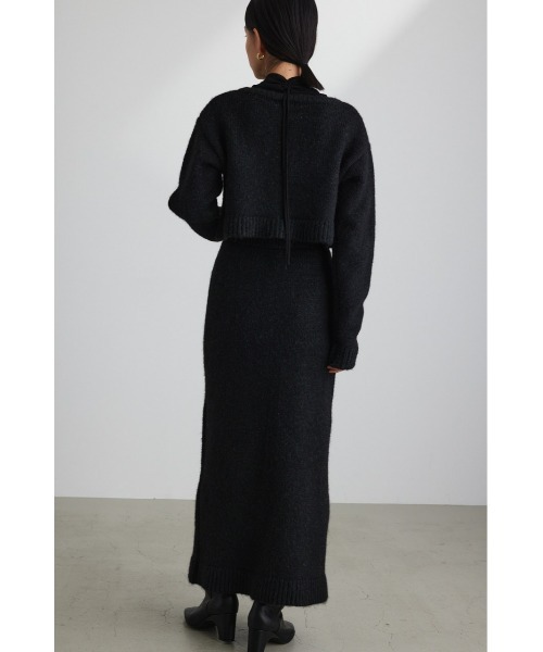 「STYLEMIXER」 ニットスカート SMALL ブラック レディース_画像3