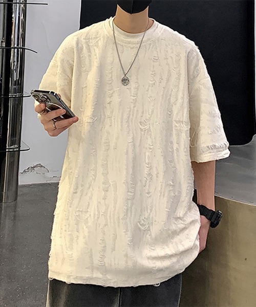 THE HITSS（ヒッツ） スマホショルダー tシャツ クラッシュ ダメージ 