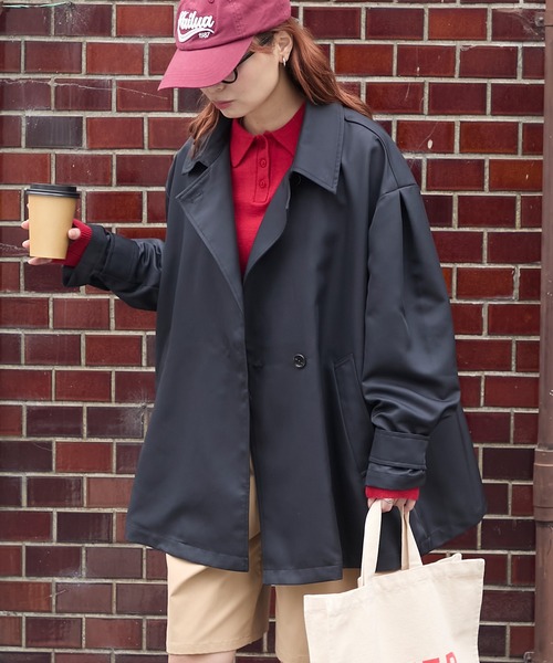 新品未使用タグ付きショートトレンチコート Amazon | ショートトレンチコート トレンチコート レディース 秋