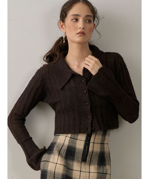 LIDNM SILK FEATHER KNIT Ｍサイズ LIDNM（リドム）の「SILK FEATHER KNIT（ニット/セーター）」 - WEAR