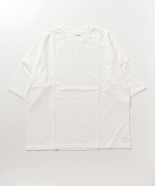 「SHIPS any」 半袖Tシャツ SMALL ホワイト メンズ